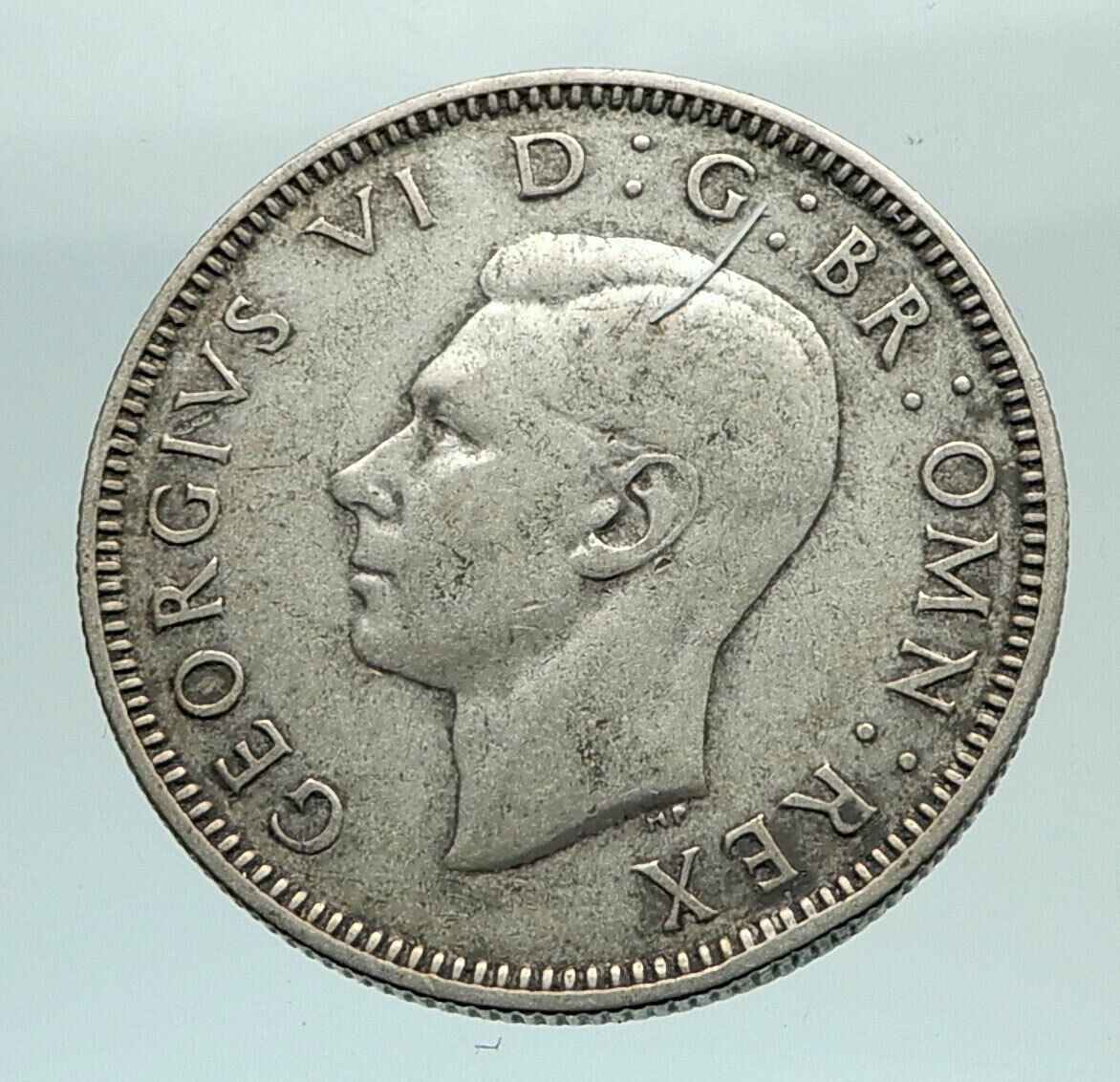 1940 United Kingdom UK Great Britain GEORGE VI Lion Silver Shilling Coin i74474