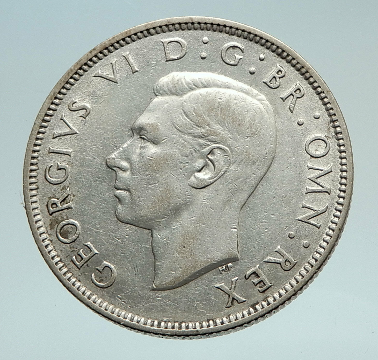 1942 United Kingdom Great Britain GEORGE VI Silver Florin 2Shillings Coin i74506