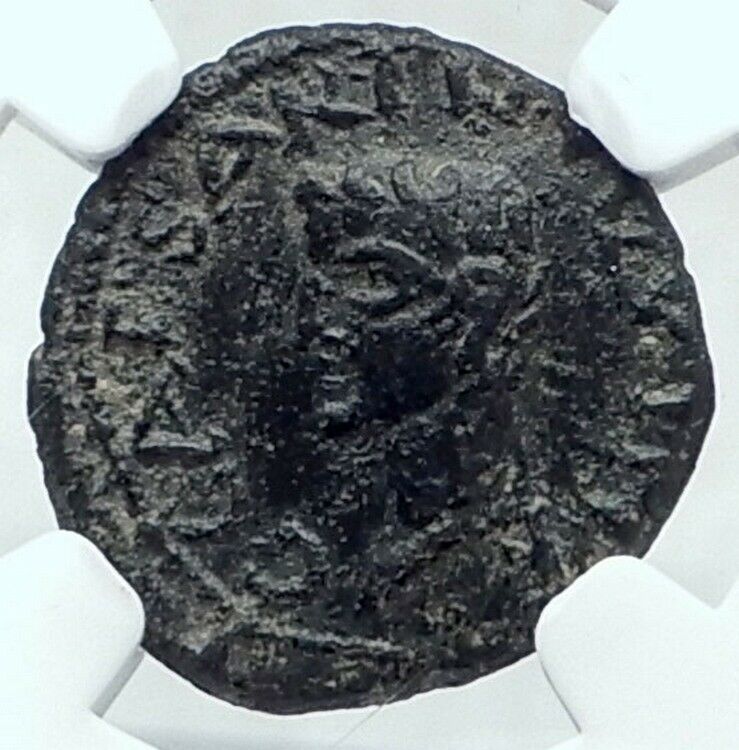 TIBERIUS & CALIGULA as Caesar 35AD Carthago Nova Spain Roman Coin NGC i77821