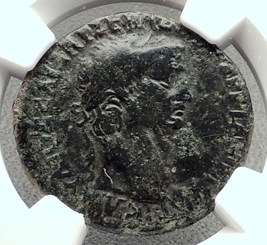 CLAUDIUS Authentic Ancient 41AD Perinthos Thrace Roman Coin w ISIS NGC i72665