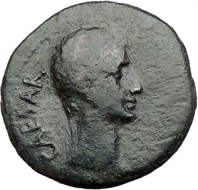 AUGUSTUS 25BC Asian mint possibly Ephesus Authentic Ancient Roman Coin i55540