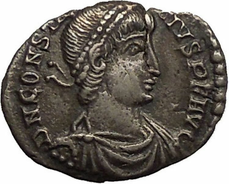 CONSTANTIUS II 355AD Arles Silver Siliqua Authentic Ancient Roman Coin i53413