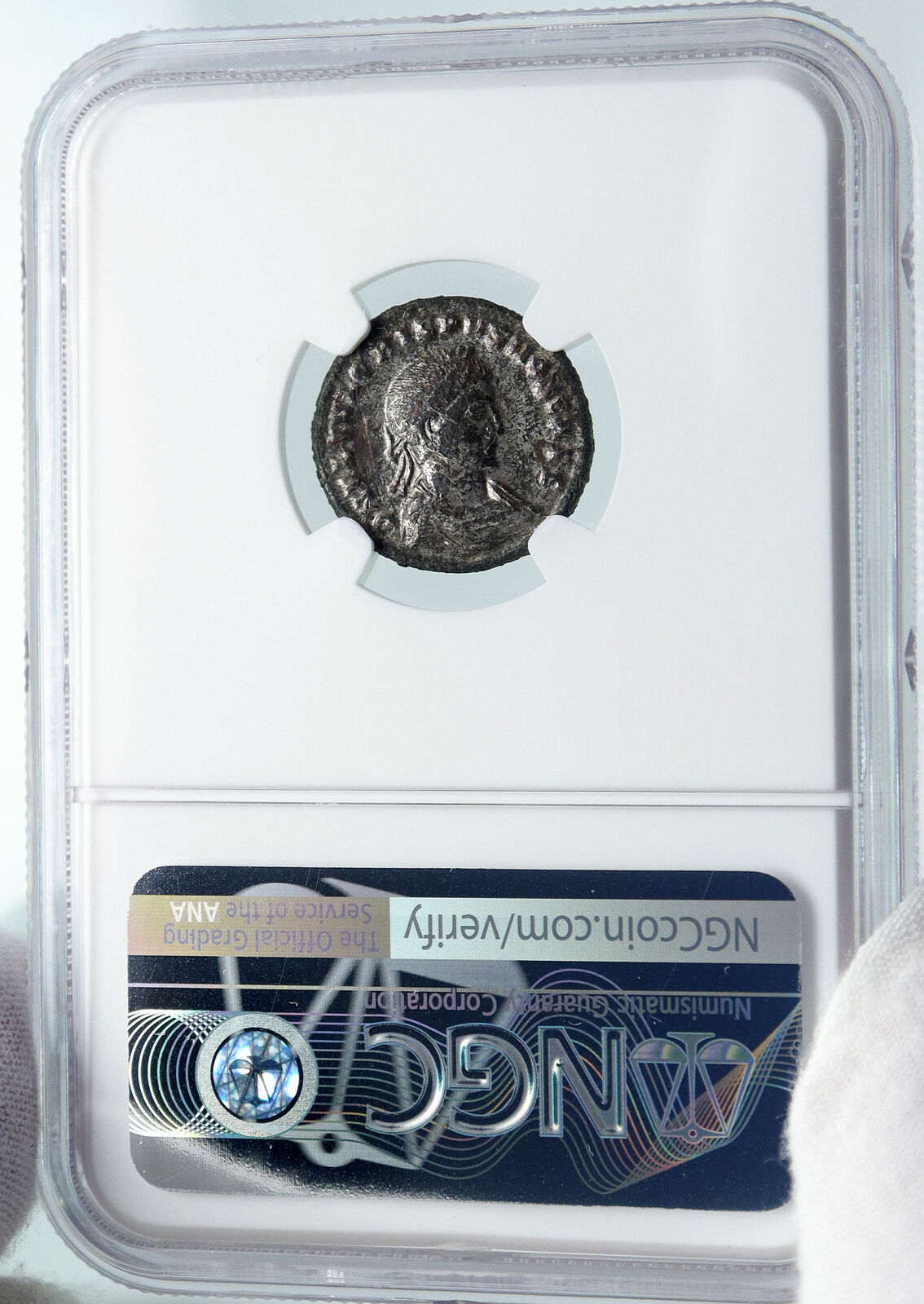 CRISPUS Son of Constantine the Great RARE MILITARY CAMP Roman Coin NGC i86036