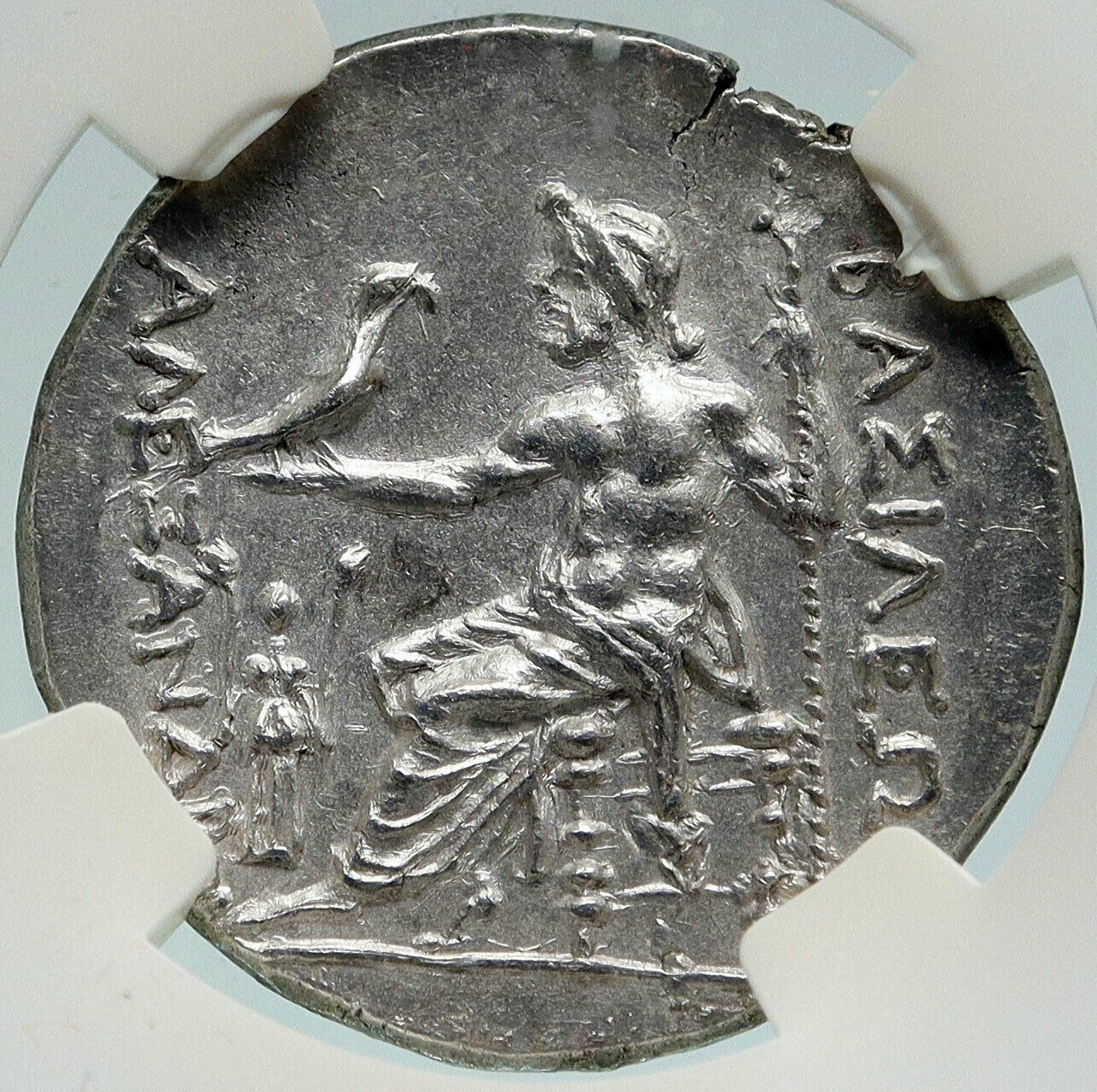 KABYLE KAVAROS THRACE King Silver Tetradrachm Greek Coin HERCULES NGC i86652