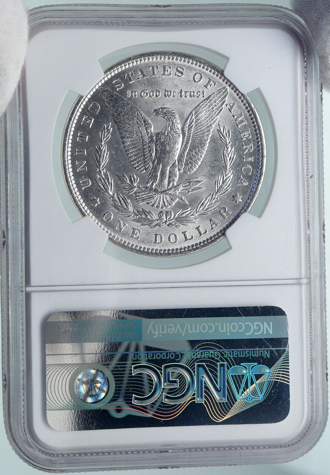 1889 UNITED STATES of America SILVER Morgan US Dollar Coin EAGLE NGC i87360