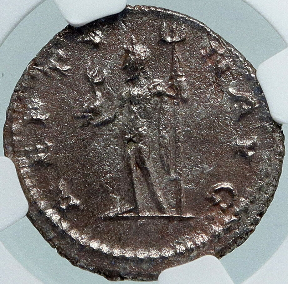 CLAUDIUS II Gothicus Authentic Ancient 268AD Roman Coin NEPTUNE NGC i88361