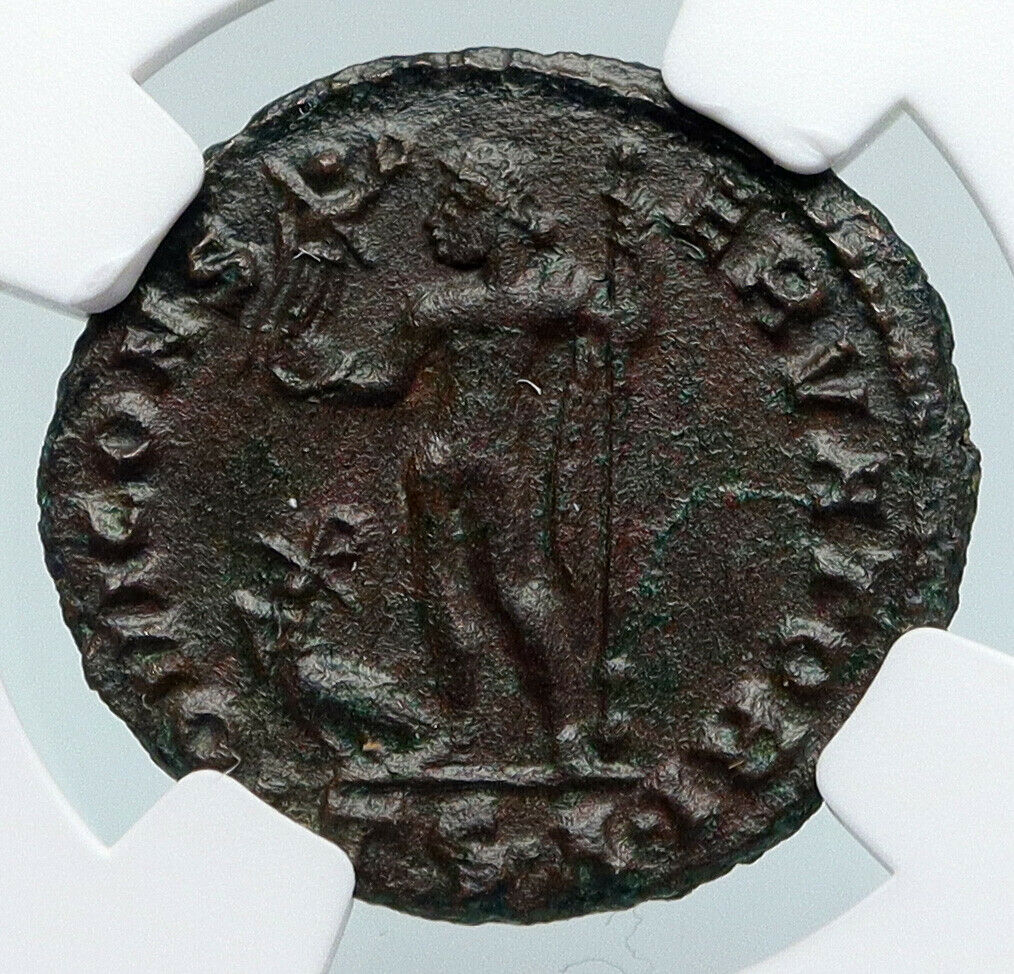 CONSTANTINE I the GREAT 316AD Thessalonica Ancient Roman NUMMUS Coin NGC i89744