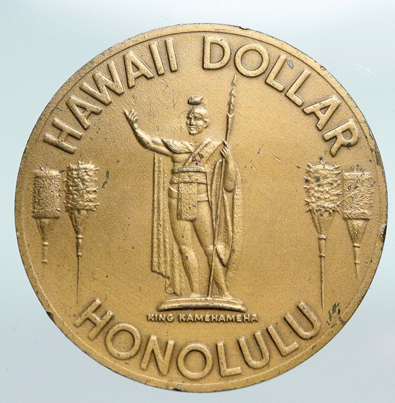 1973 UNITED STATES US Hawaii 50th STATEHOOD VINTAGE Medal Dollar Token i90746