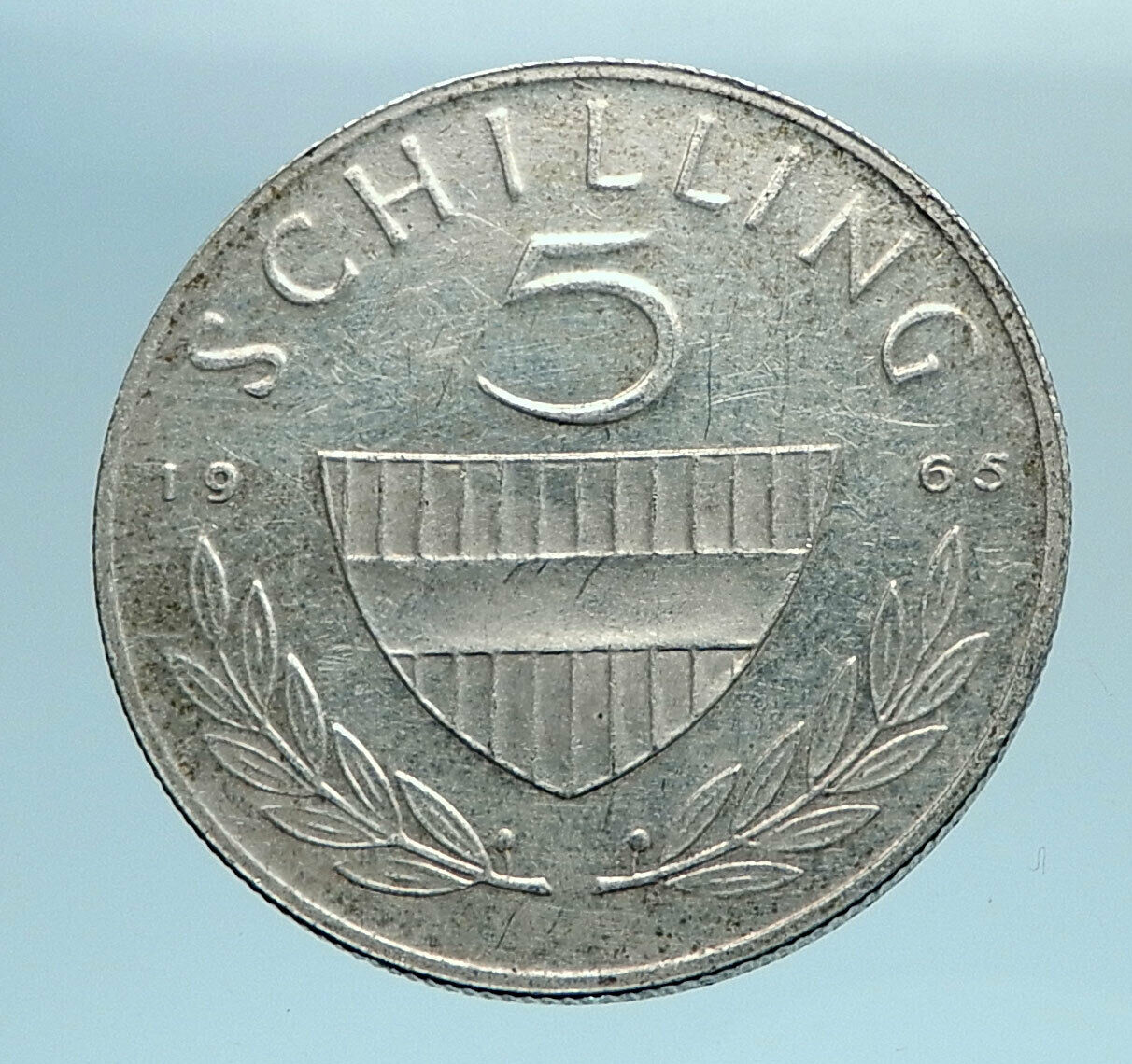 1965 AUSTRIA Spanish HORSE RIDER Genuine Silver 5 Shilling Austrian Coin i77767