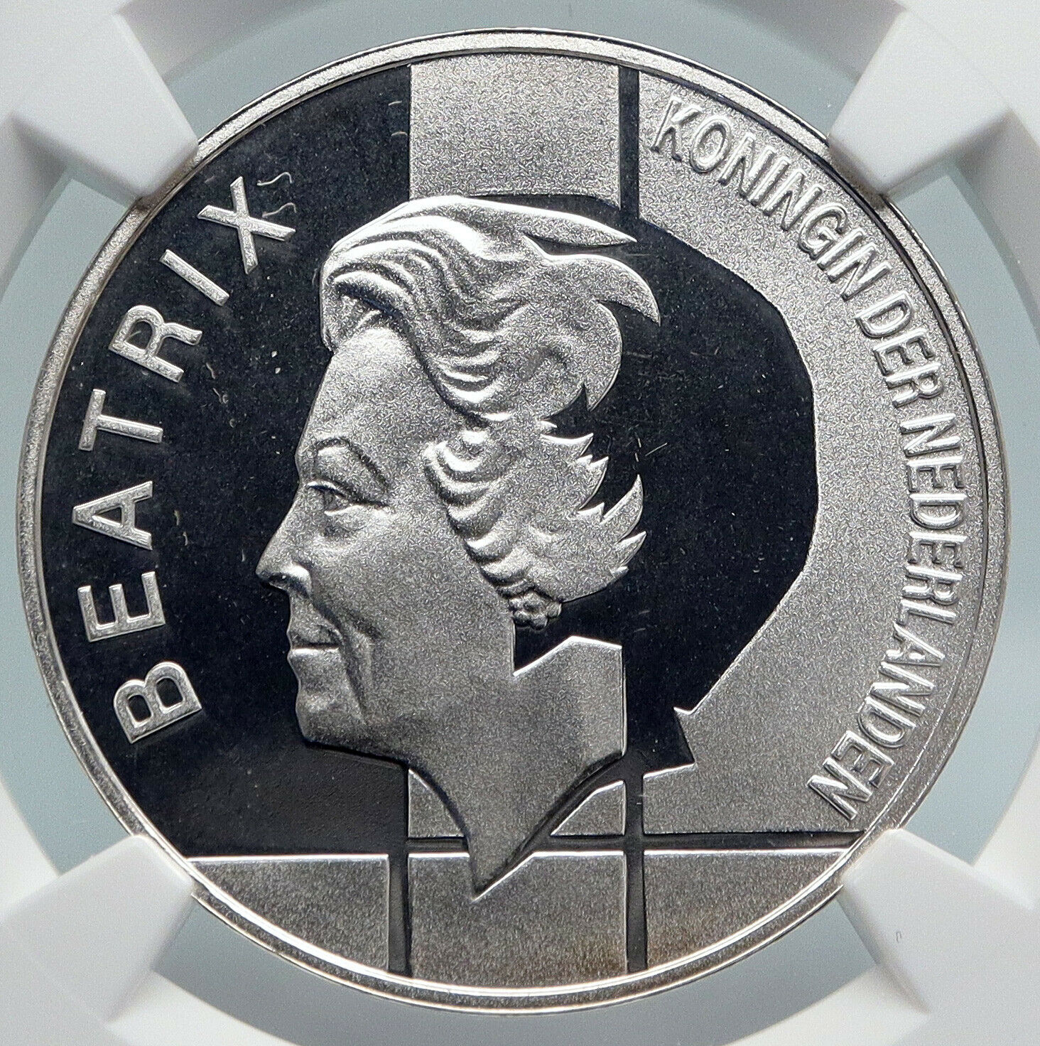 1994 NETHERLANDS Queen Beatrix BENELUX TREATY Proof Silver 10 G Coin NGC i89338