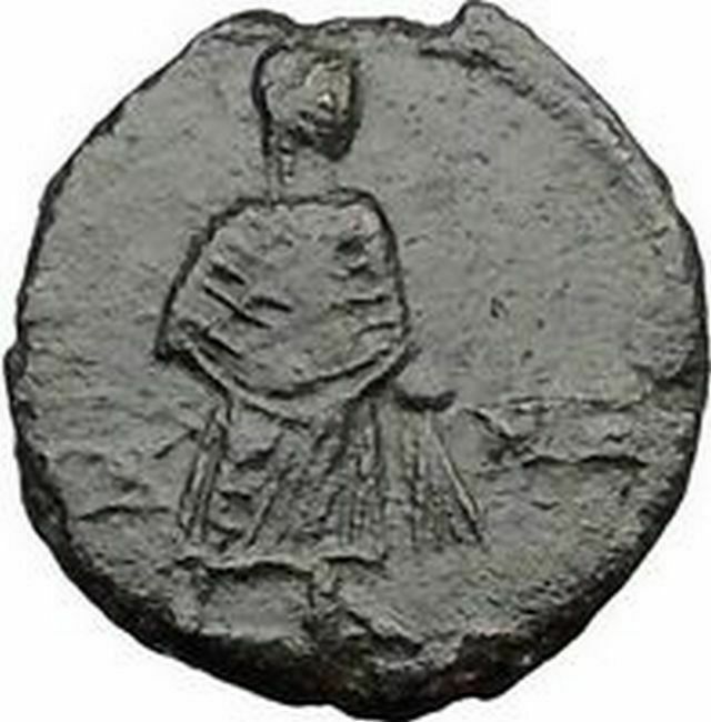 CONSTANTINE I The Great Veiled Ancient Roman Coin OLD Arising after death i32497