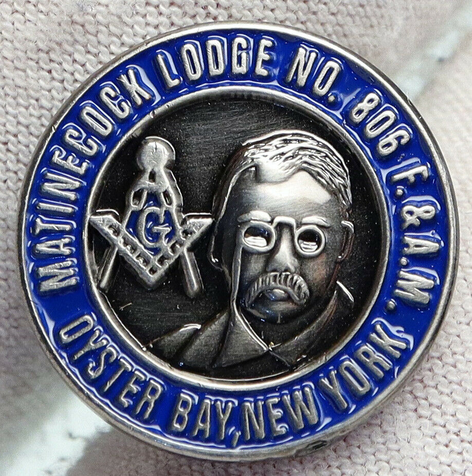 USA FREEMASON Theodore Roosevelt MATINECOCK LODGE 806 Scottish Rite Pin i90402