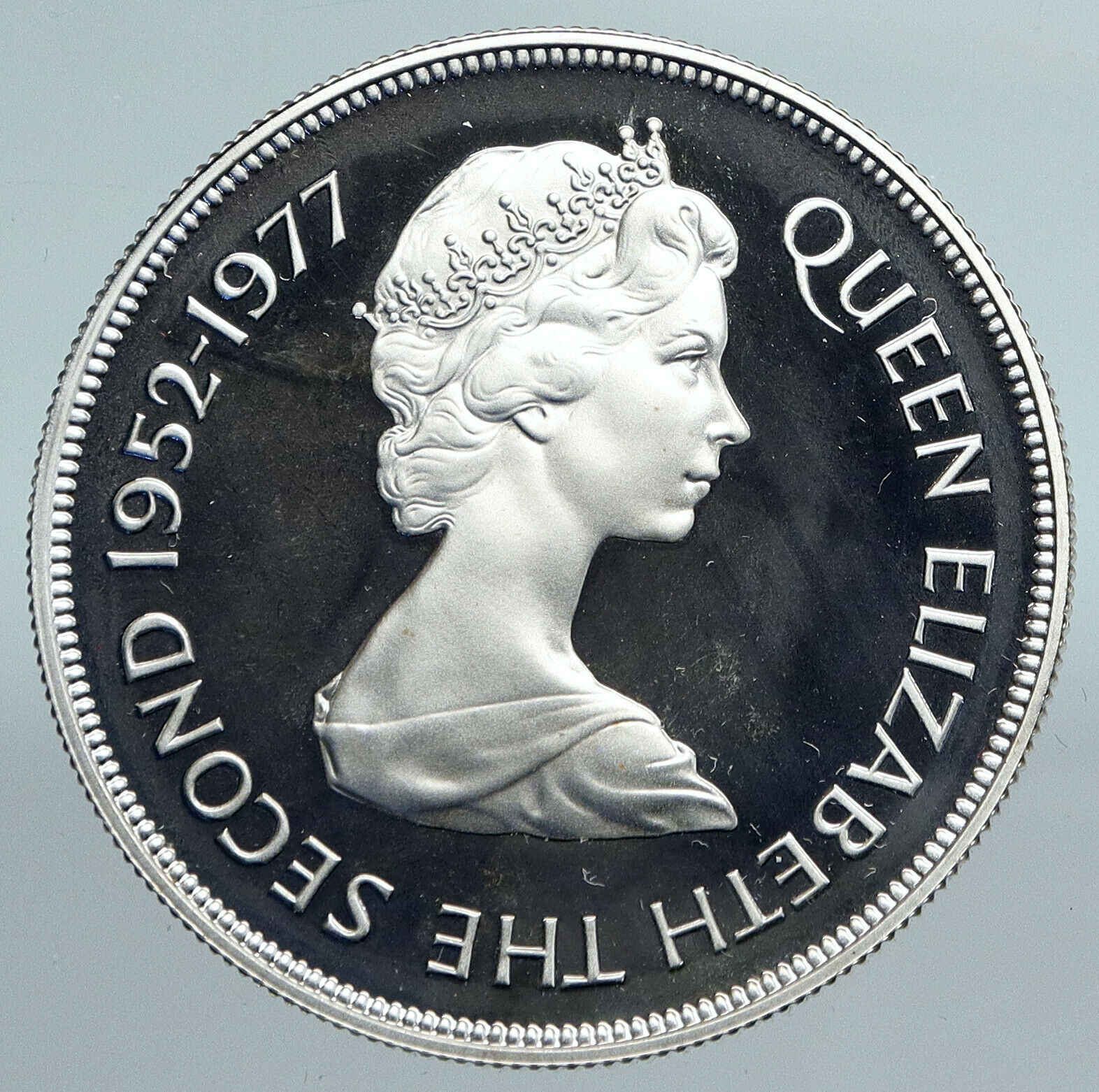 1977 GUERNSEY Island Elizabeth II CASTLE CORNET Proof Silver 25Pence Coin i89895