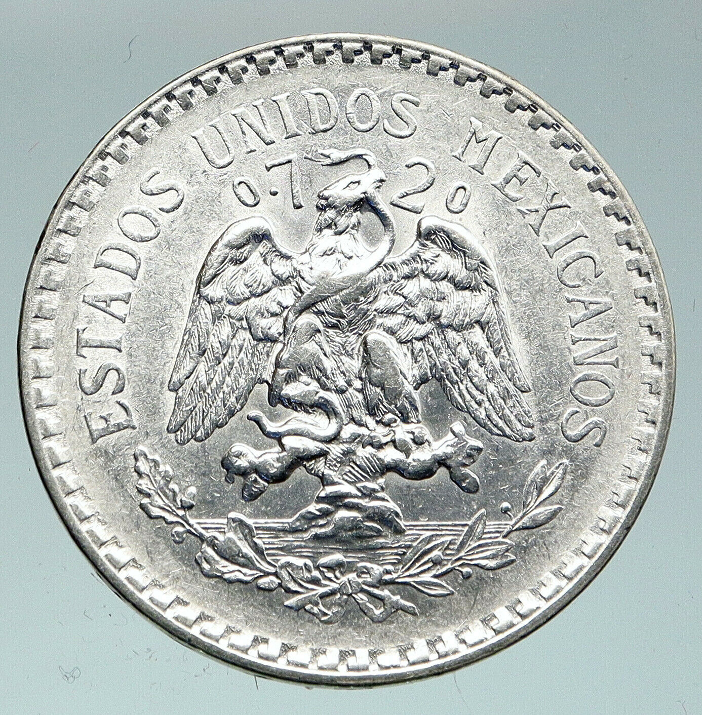 1925 M MEXICO Large Eagle Liberty Cap Mexican Antique Silver 1 Peso Coin i91525