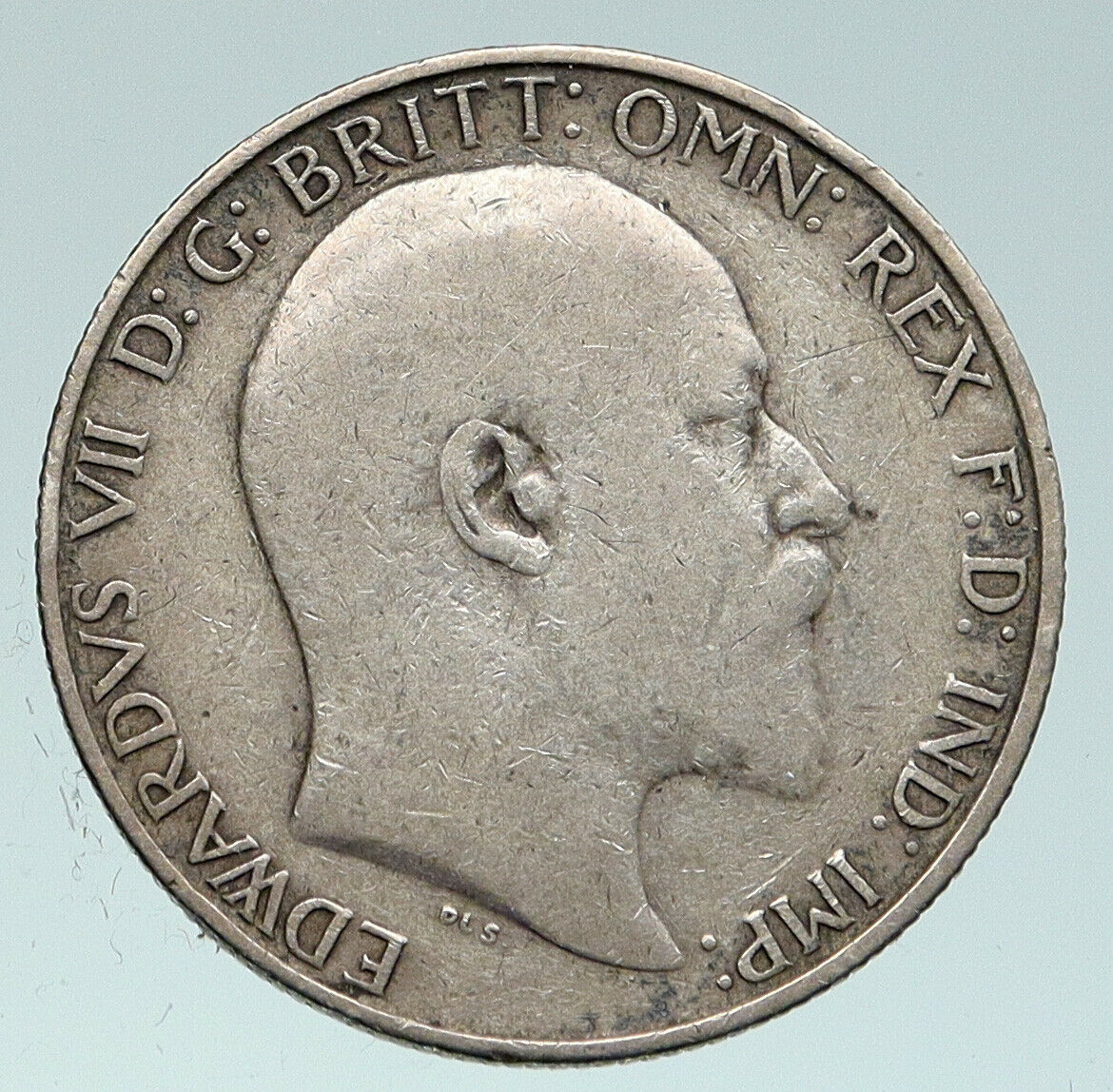 1907 GREAT BRITAIN EDWARD VII UK Antique VINTAGE Silver Florin 2 Shl Coin i91509