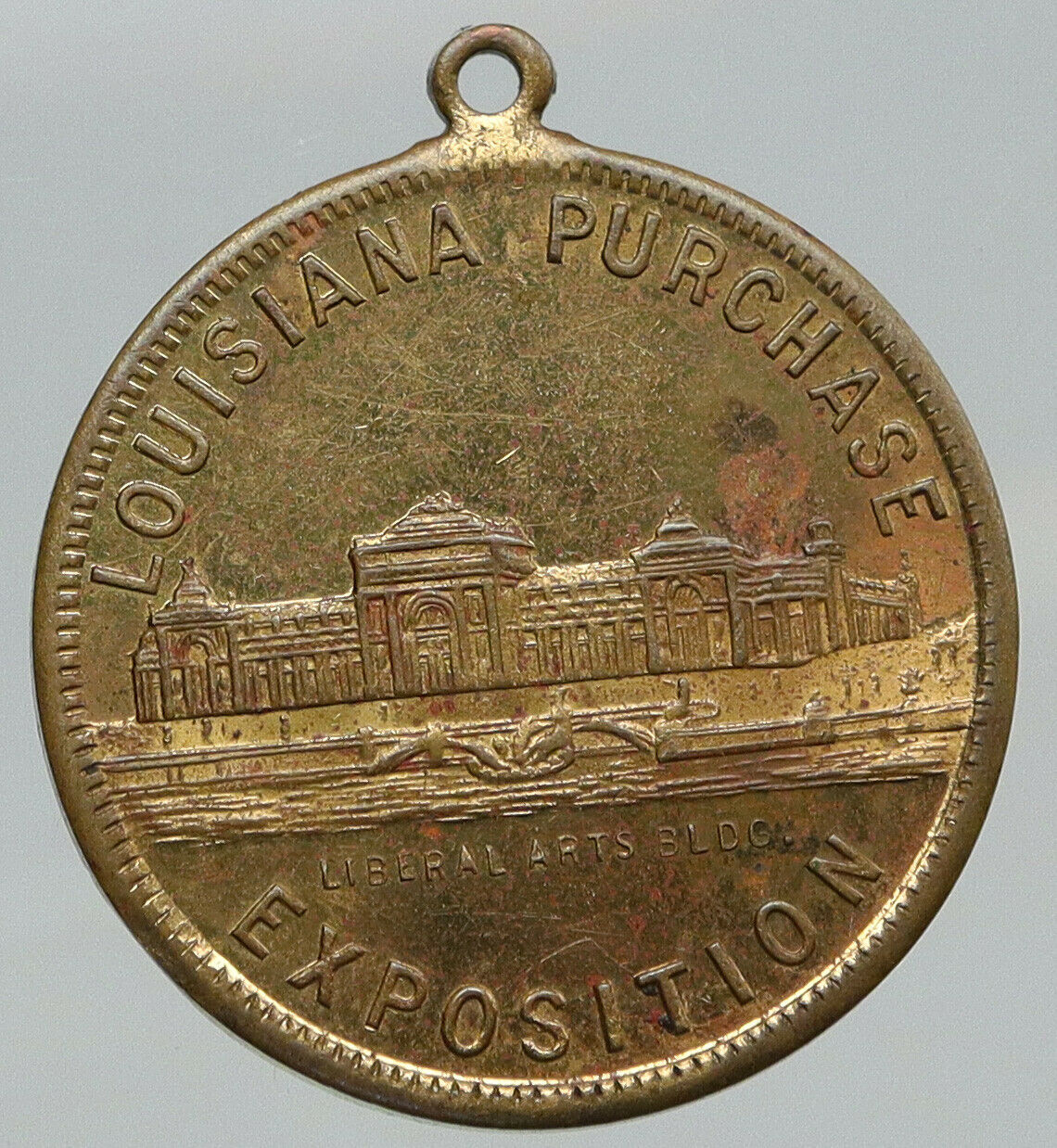 1903 USA LOUISIANA PURCHASE Exposition LIBERAL ARTS BUILDING Rare Medal i91843