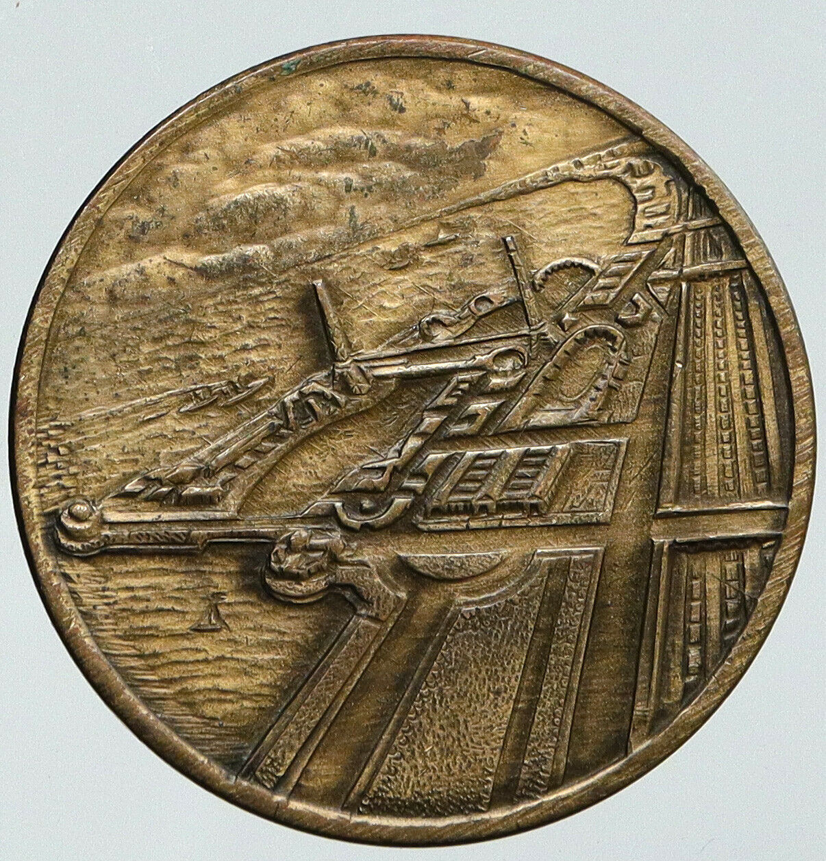 1933 United States USA Chicago CENTURY OF PROGRESS Space Planet OLD Medal i91800