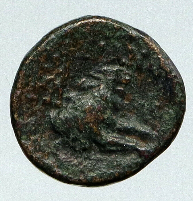 SARDES in LYDIA 133BC Authentic OLD Ancient Greek Coin DIONYSUS and LION i91797