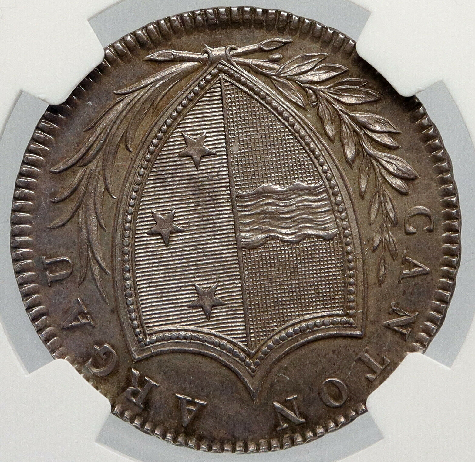 1809 SWITZERLAND AARGAU Large Antique OLD Swiss Silver 20 Batzen Coin NGC i90651