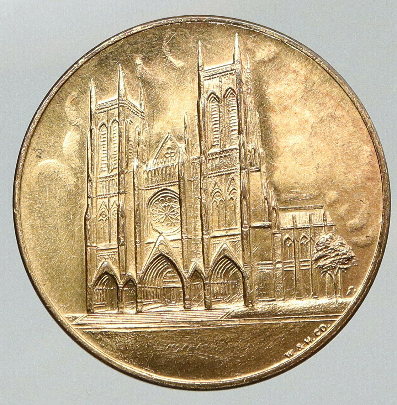 1930s USA NY Church of Saint John the Divine VINTAGE ANTIQUE Token Medal i91870