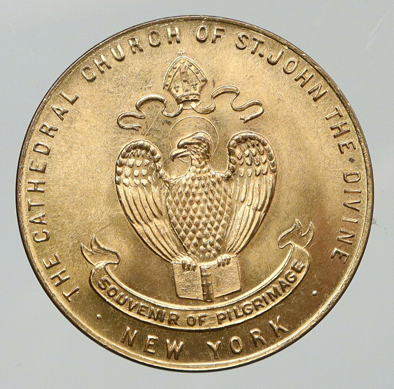 1930s USA NY Church of Saint John the Divine VINTAGE ANTIQUE Token Medal i91870