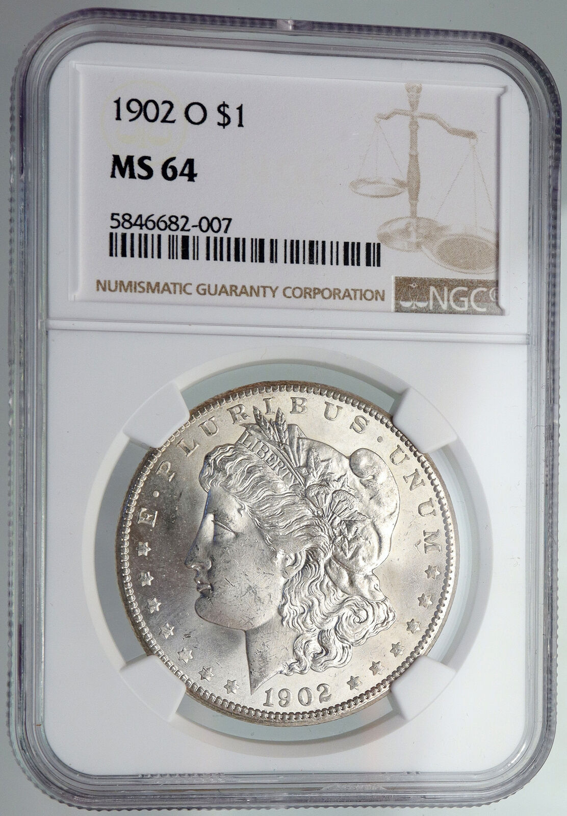 1902 O UNITED STATES of America SILVER Morgan US Dollar Coin EAGLE NGC i87448