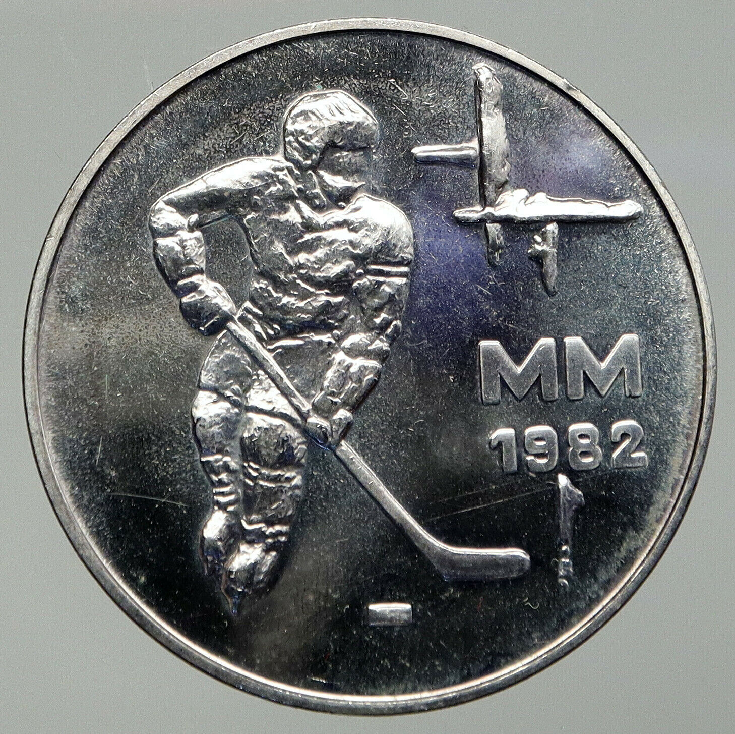 1982 FINLAND World Athletics Championships VINTAGE Silver 50 Markkaa Coin i92830