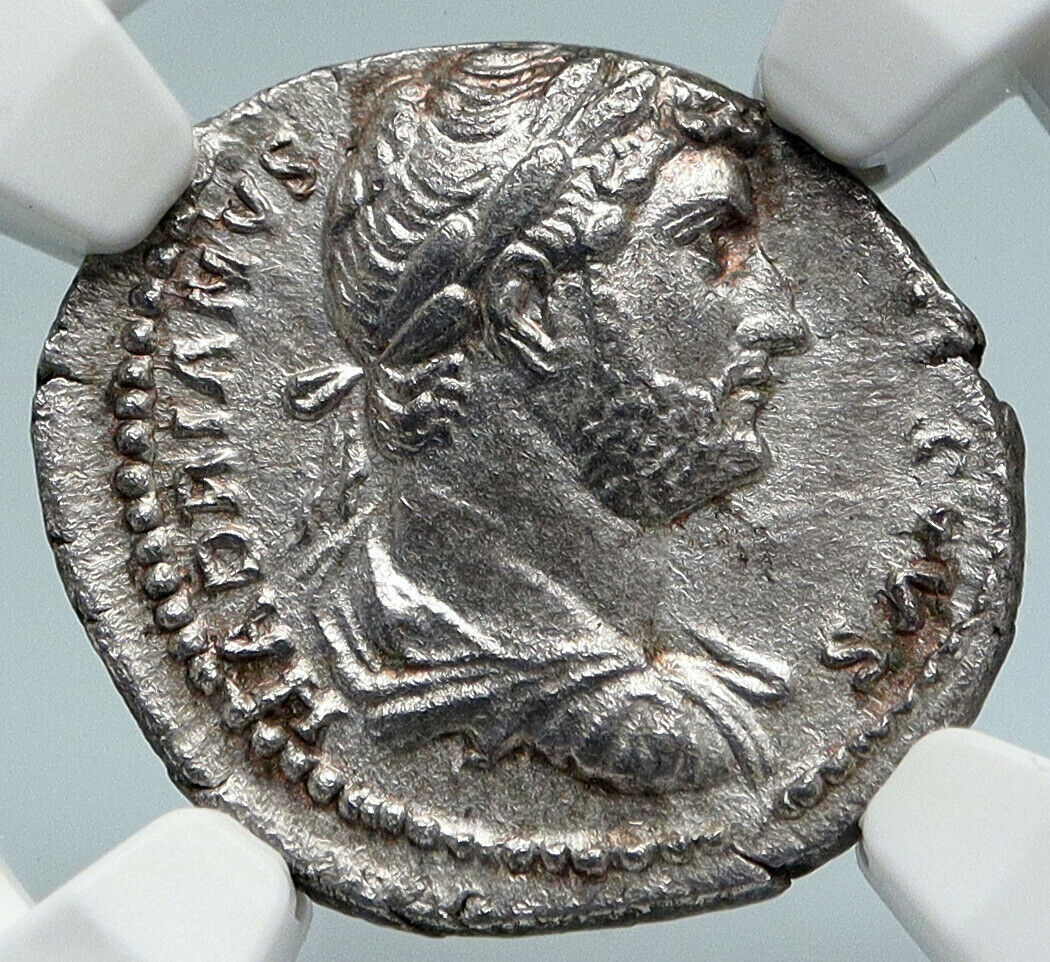 HADRIAN 132-134AD Rome OLD Ancient VINTAGE Roman Coin CLEMENTIA NGC i89467