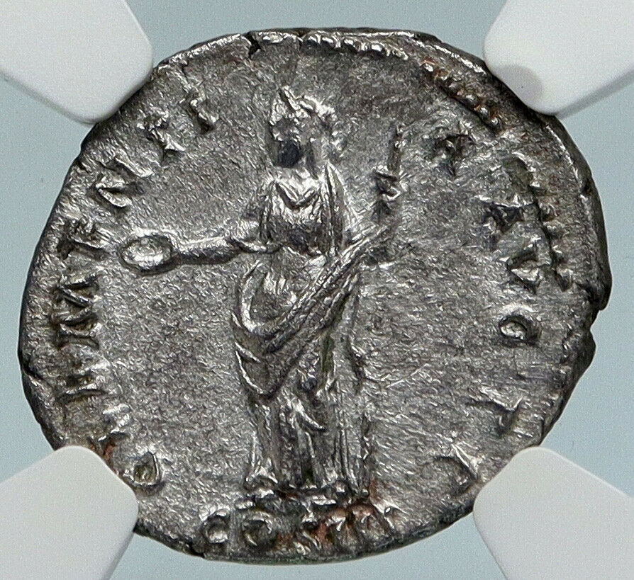 HADRIAN 132-134AD Rome OLD Ancient VINTAGE Roman Coin CLEMENTIA NGC i89467