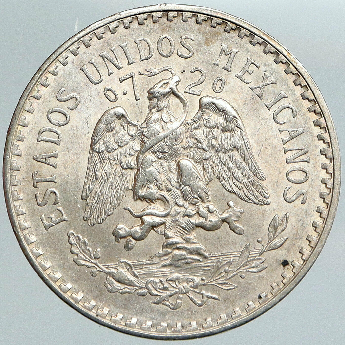 1932 Mo MEXICO Large Eagle Liberty Cap Mexican Antique Silver 1 Peso Coin i89116