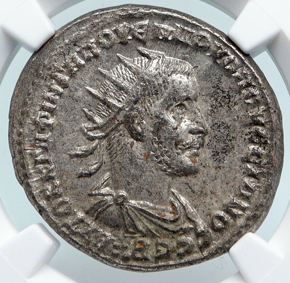 VOLUSIAN Authentic Ancient 251AD OLD Roman Tetradrachm Coin EAGLE NGC i89477