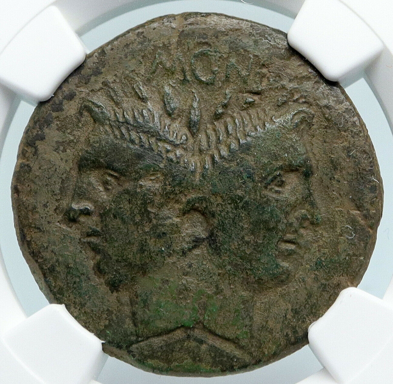 SEXTUS POMPEY son of POMPEY the GREAT 43BC Ancient Roman Coin SICILY NGC i89478