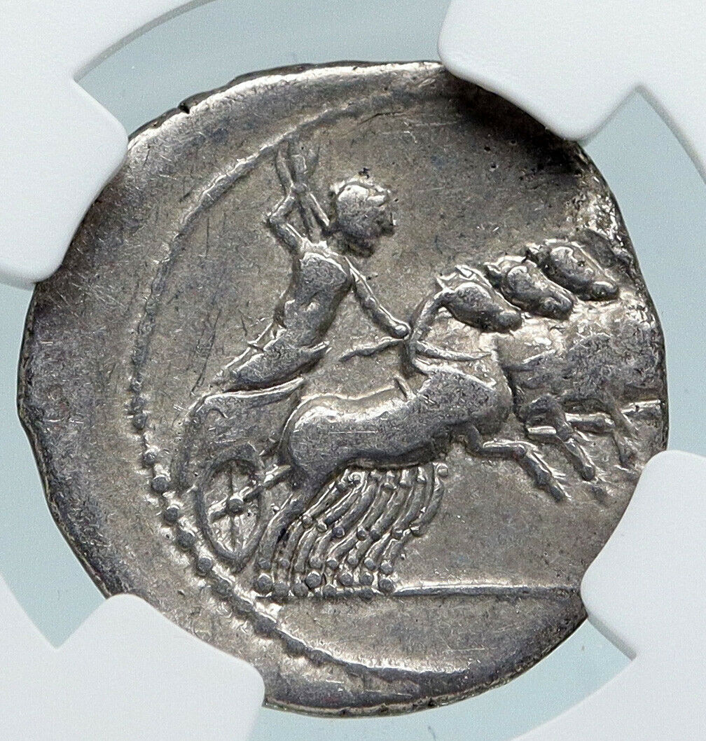 Roman Republic 86BC Sulla Time OPTIMATES vs POPULARES Old Silver Coin NGC i89474