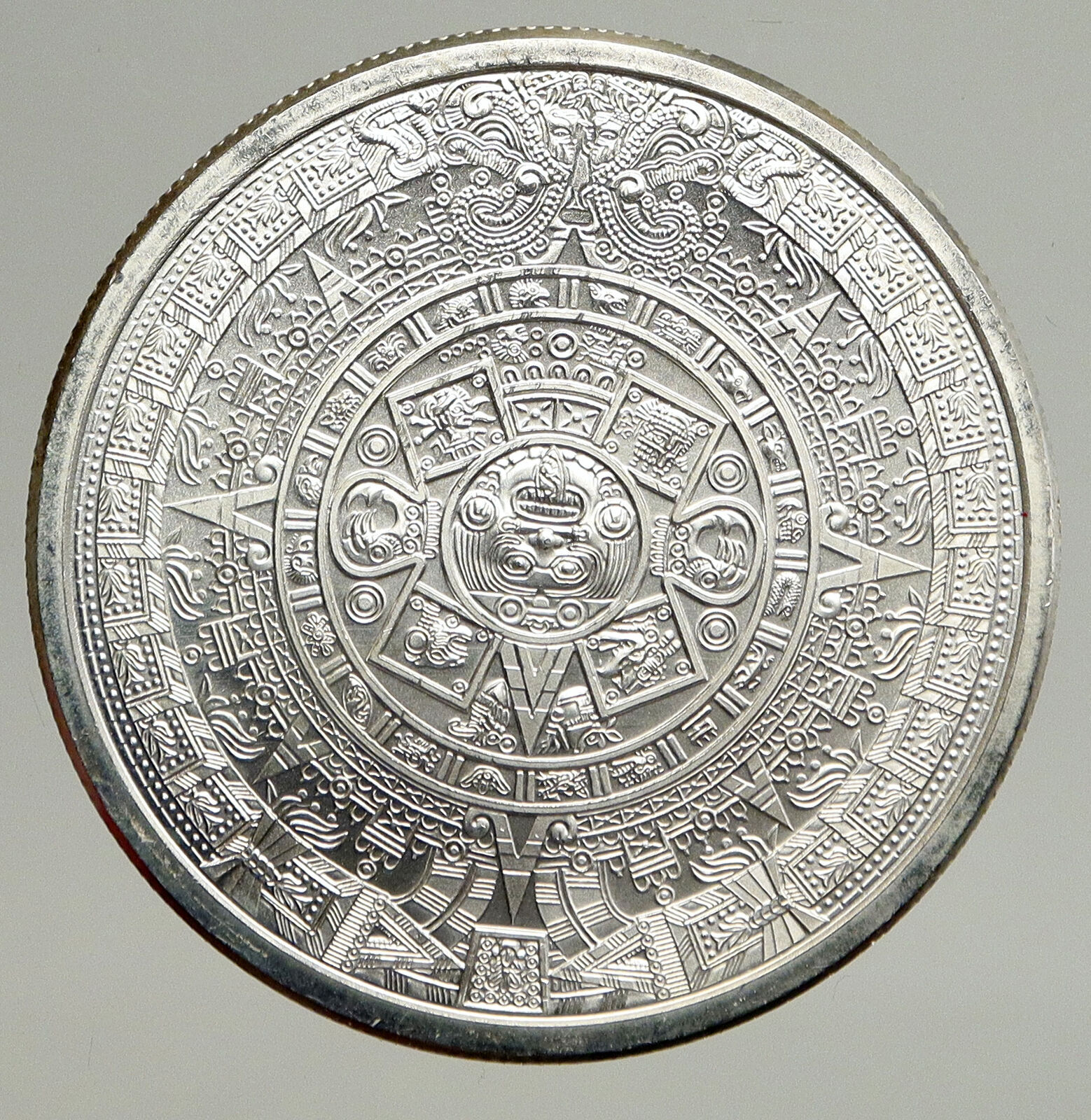 2018 United States USA Aztec Chieftain CUAUHTEMOC & CALENDAR Silver Medal i93515