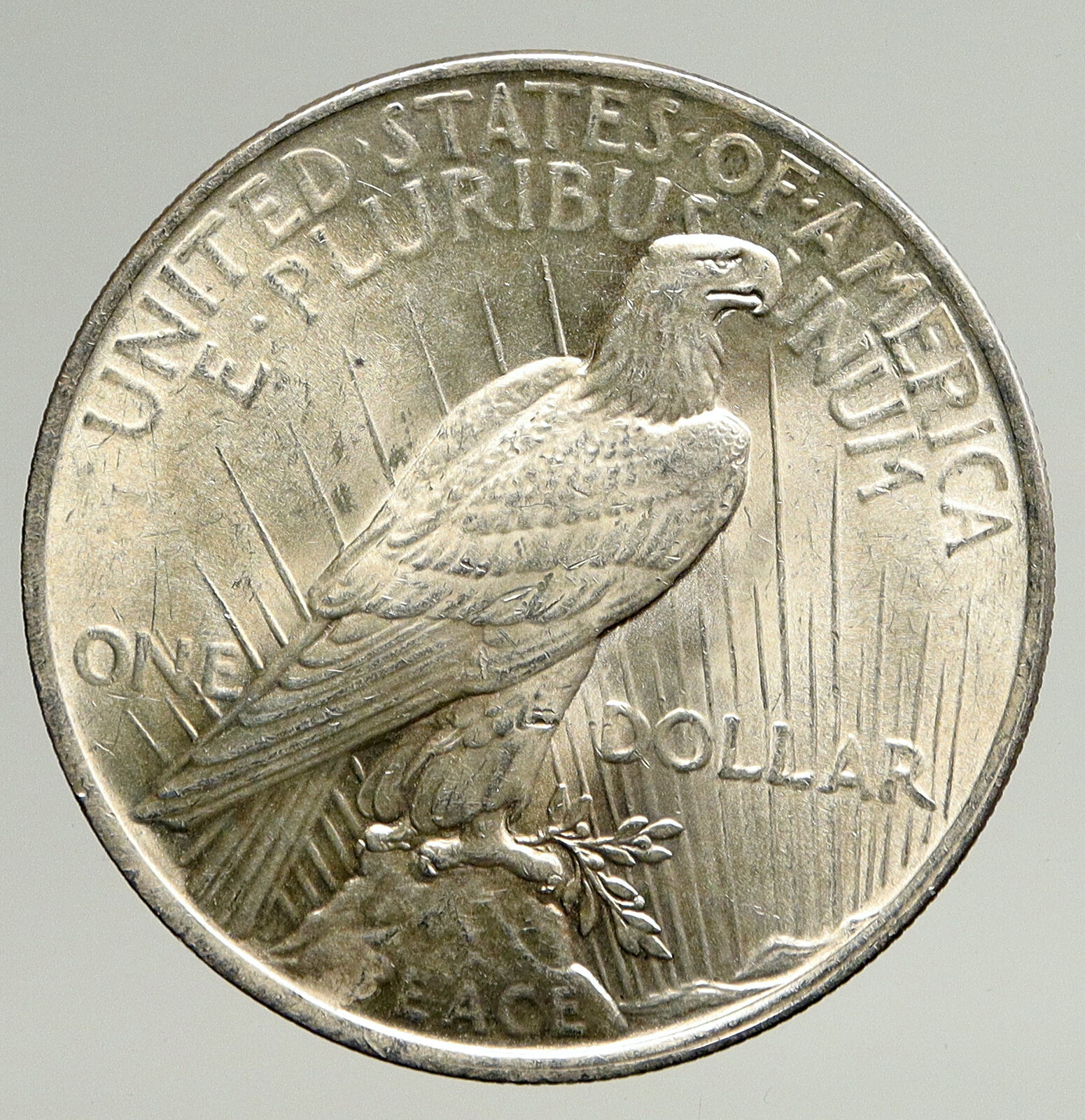 1923P US Antique Silver PEACE DOLLAR United States Coin w LIBERTY & EAGLE i93642