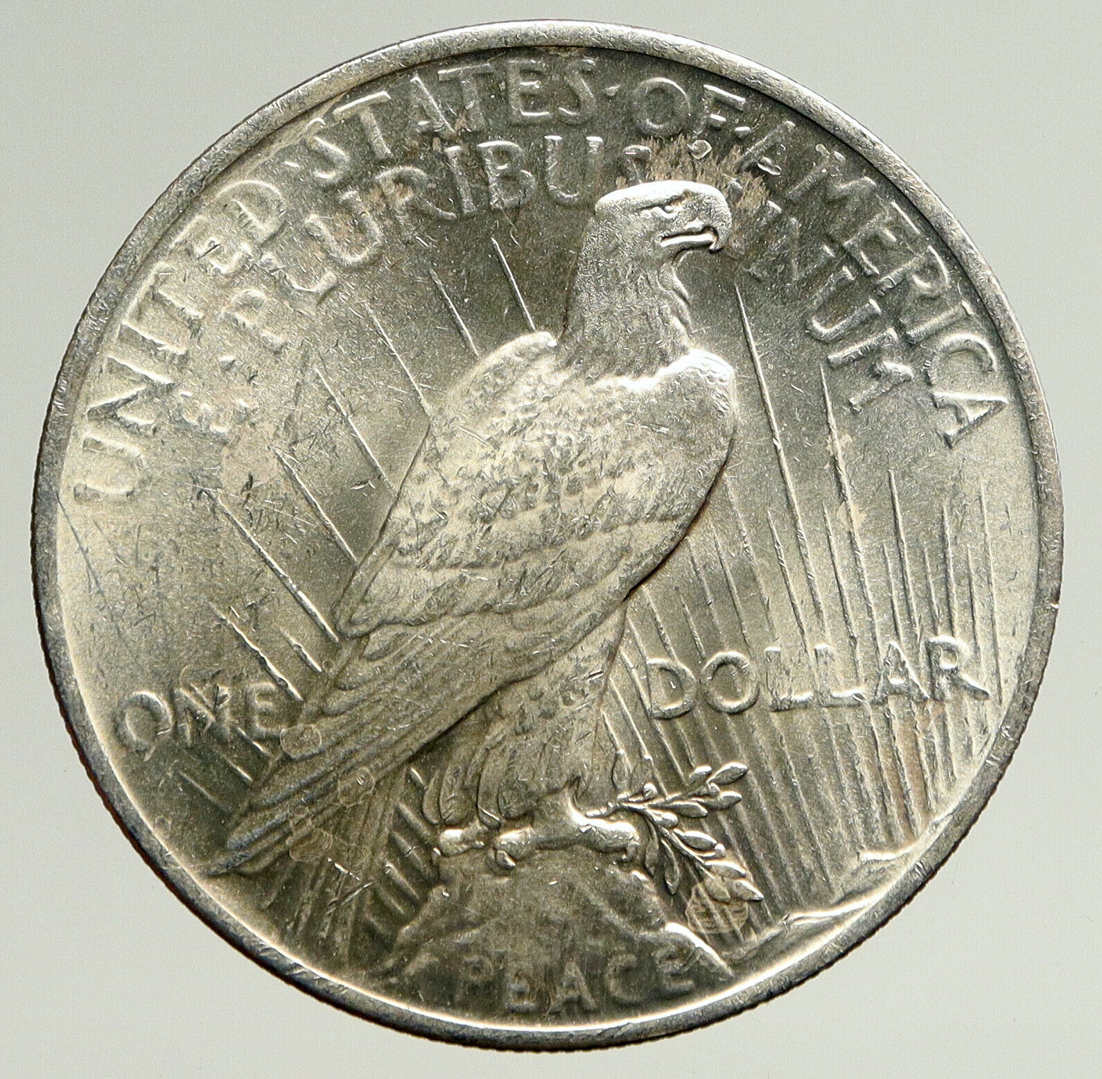 1923P US Antique Silver PEACE DOLLAR United States Coin w LIBERTY & EAGLE i93643