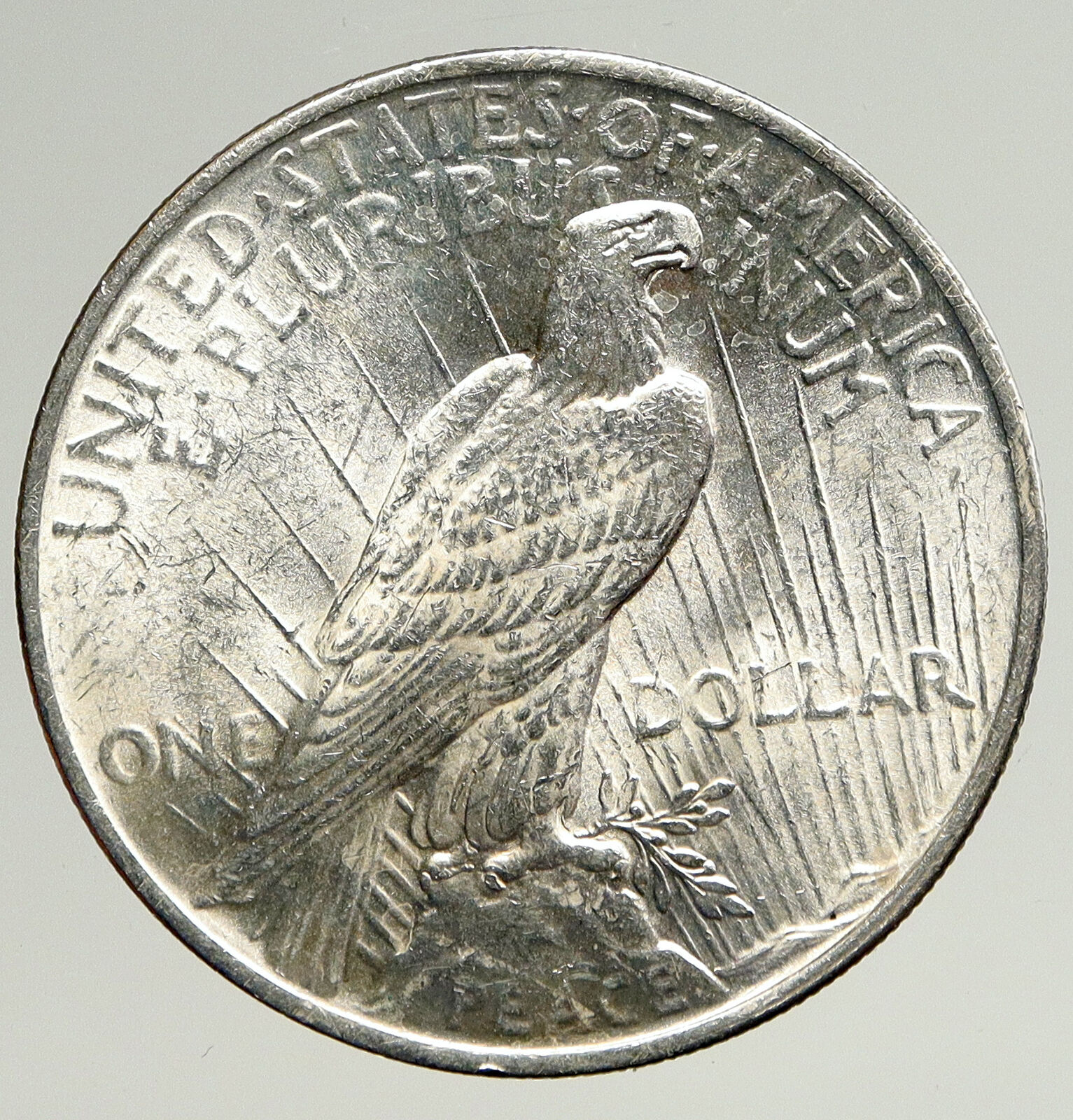 1923P US Antique Silver PEACE DOLLAR United States Coin w LIBERTY & EAGLE i93645