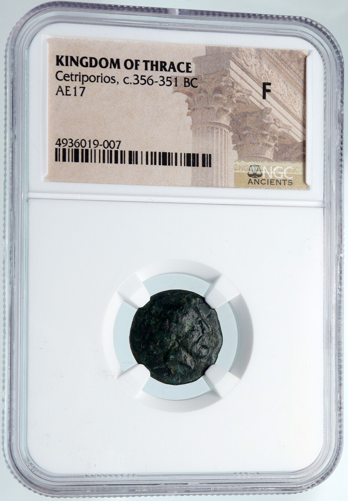 King KETRIPORIS of Thrace 356BC Authentic Ancient Greek Coin Dionysus NGC i89486