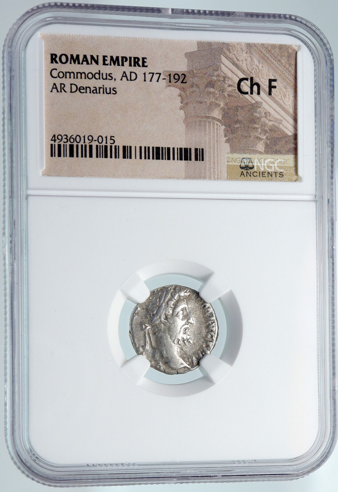 COMMODUS the GLADIATOR Emperor OLD Ancient Silver Roman Coin PIETAS NGC i89490