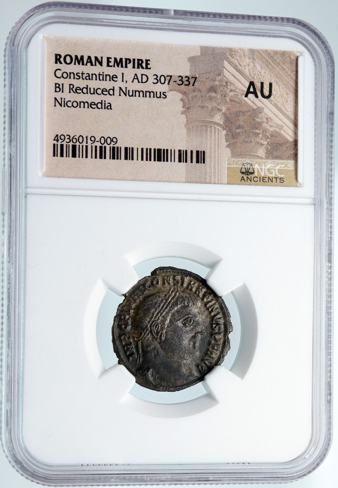 CONSTANTINE I the GREAT 317AD Authentic Ancient Roman Coin w JUPITER NGC i89487