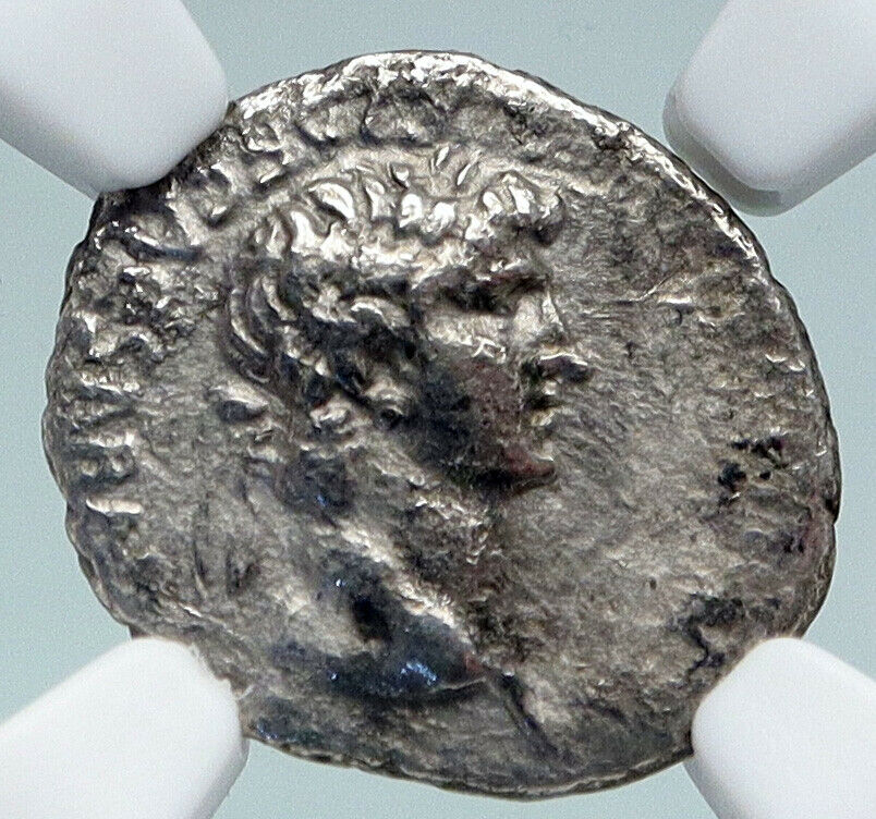 NERO Authentic Ancient Silver Roman HEMIDRACHM Coin Cappadocia NIKE NGC i89824