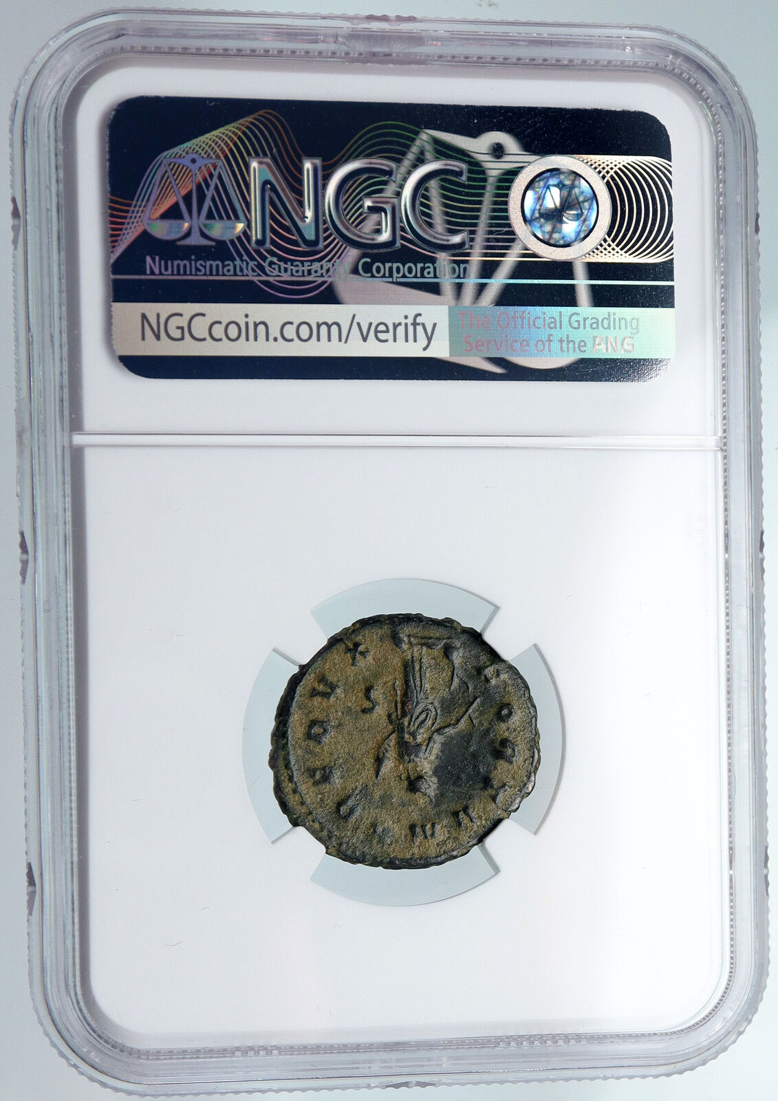 GALLIENUS Ancient Original 265AD Roman OLD Antioch Coin w FORTUNA NGC i89829