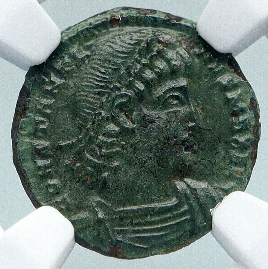 CONSTANTINE I the GREAT Constantinople Ancient Roman Coin w SOLDIERS NGC i89425