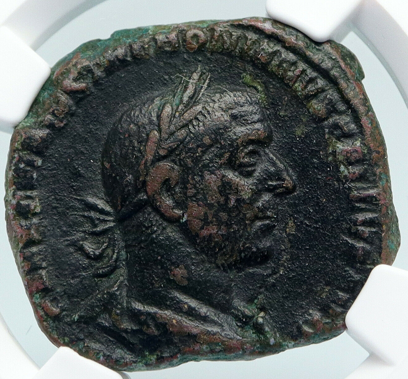 ROME Emperor Trebonianus Gallus Ancient ANTIQUE OLD Roman Coin PIETAS NGC i89431