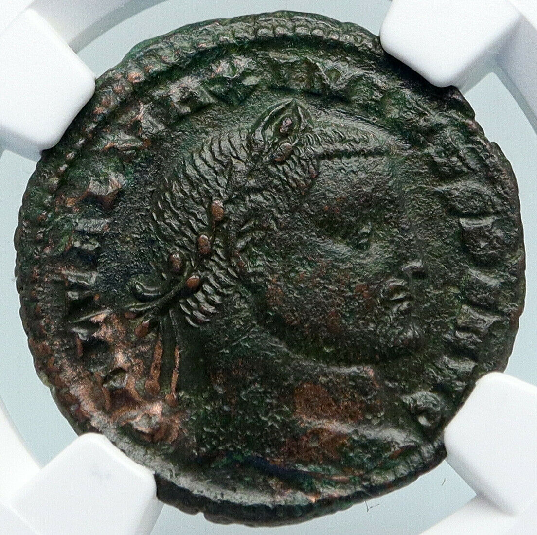 MAXIMINUS II DAIA Authentic Ancient 311AD OLD Roman Coin GENIUS EAGLE NGC i89426