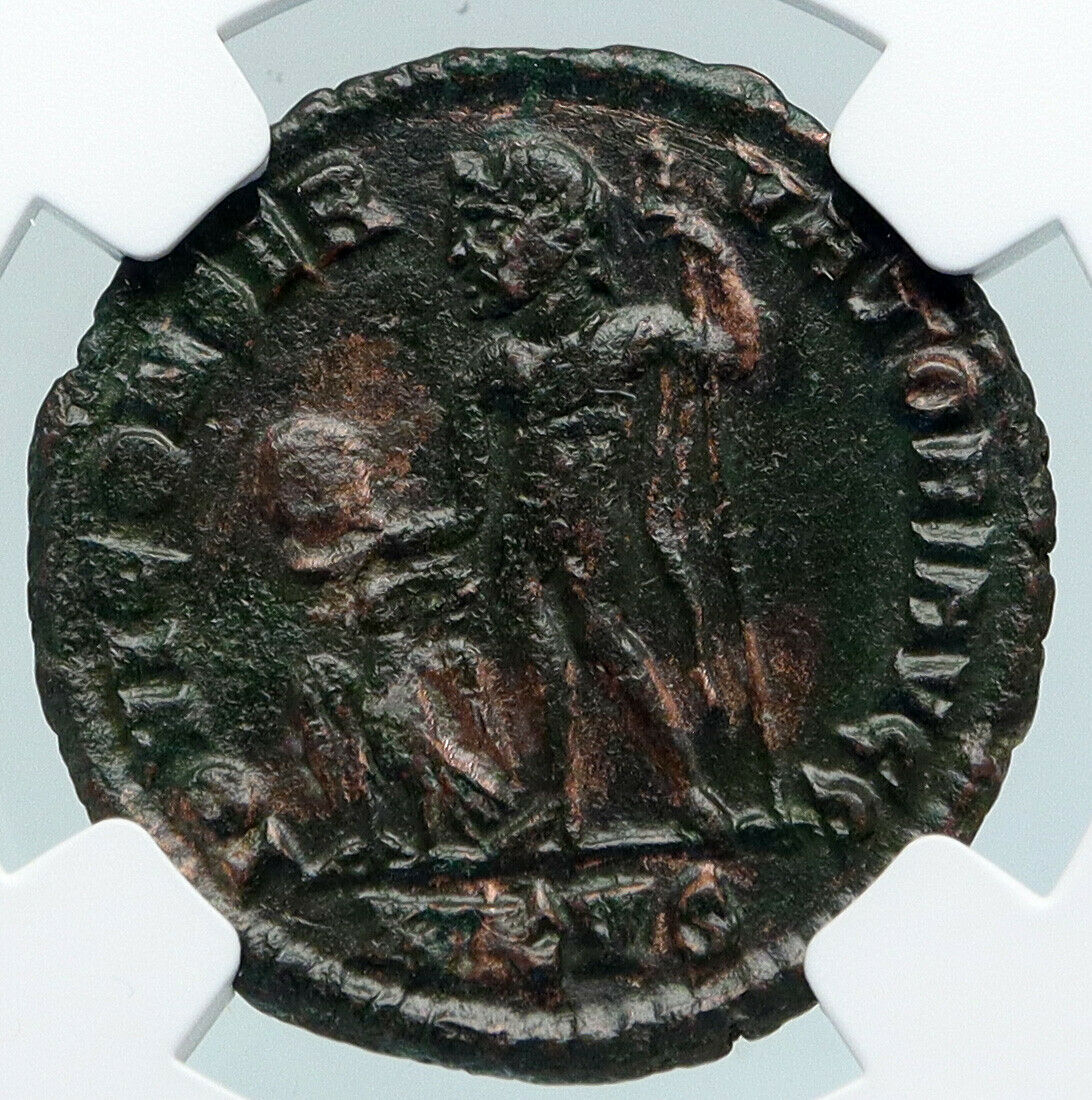 MAXIMINUS II DAIA Authentic Ancient 311AD OLD Roman Coin GENIUS EAGLE NGC i89426