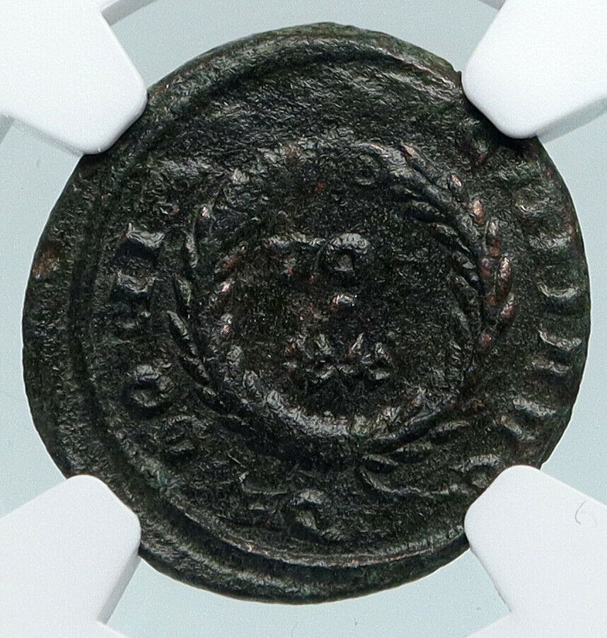 LICINIUS I Authentic Ancient 320AD Original ANTIQUE Roman Coin Wreath NGC i89427