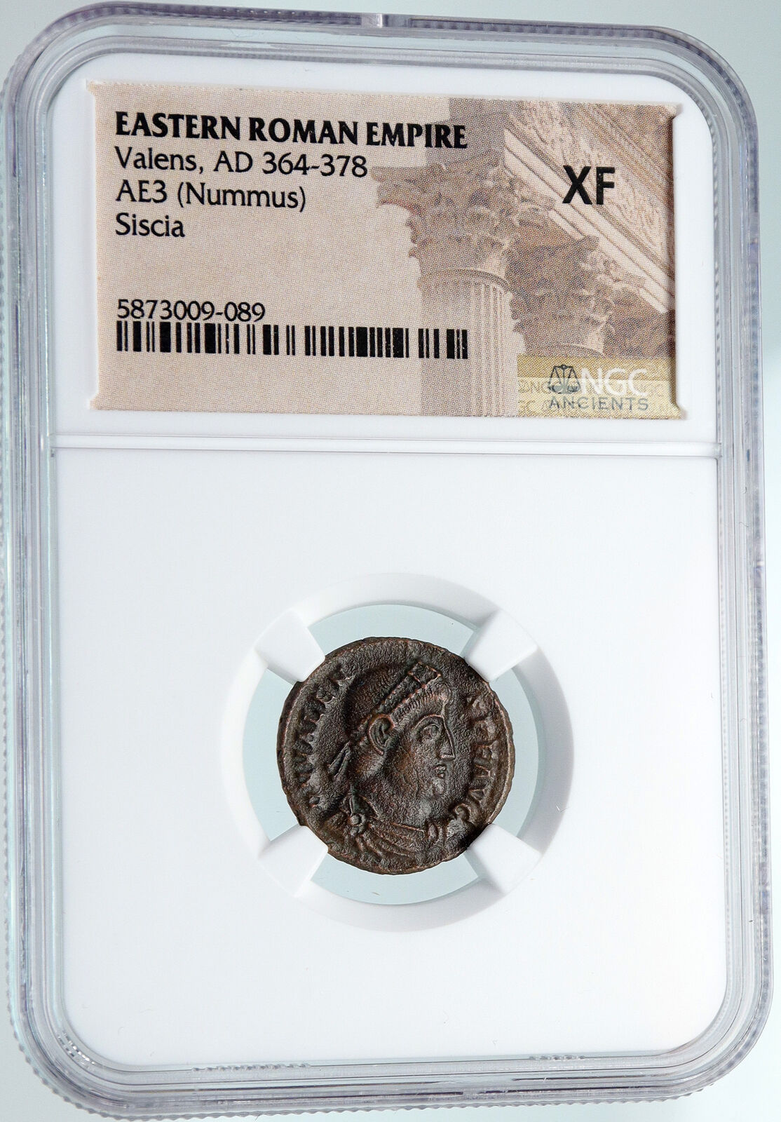 VALENS Genuine 367AD Rome Authentic Ancient Roman Coin VICTORY Angel NGC i89432