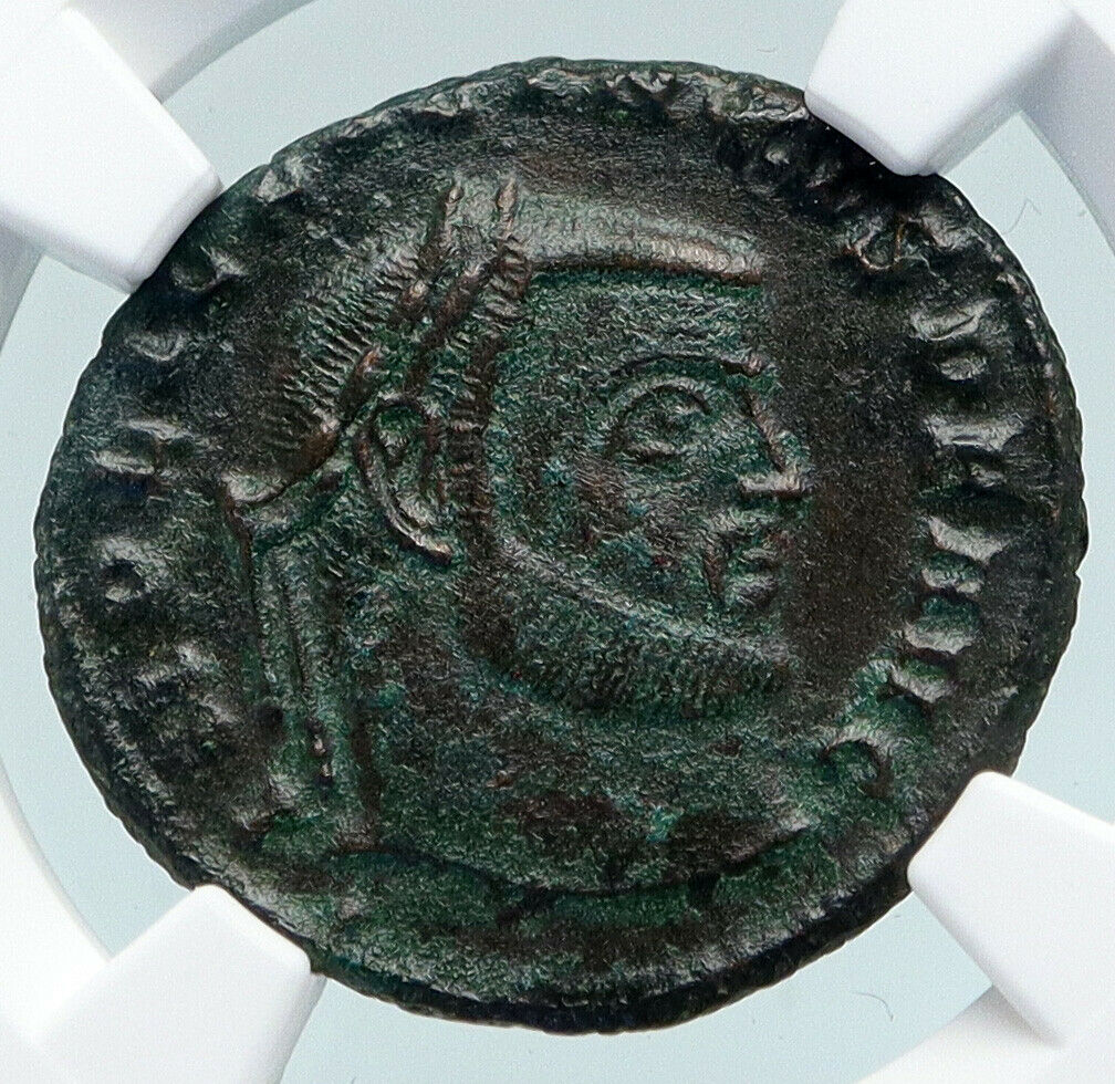 LICINIUS I Authentic Ancient 313AD Original ANTIQUE Roman Coin ZEUS NGC i89428