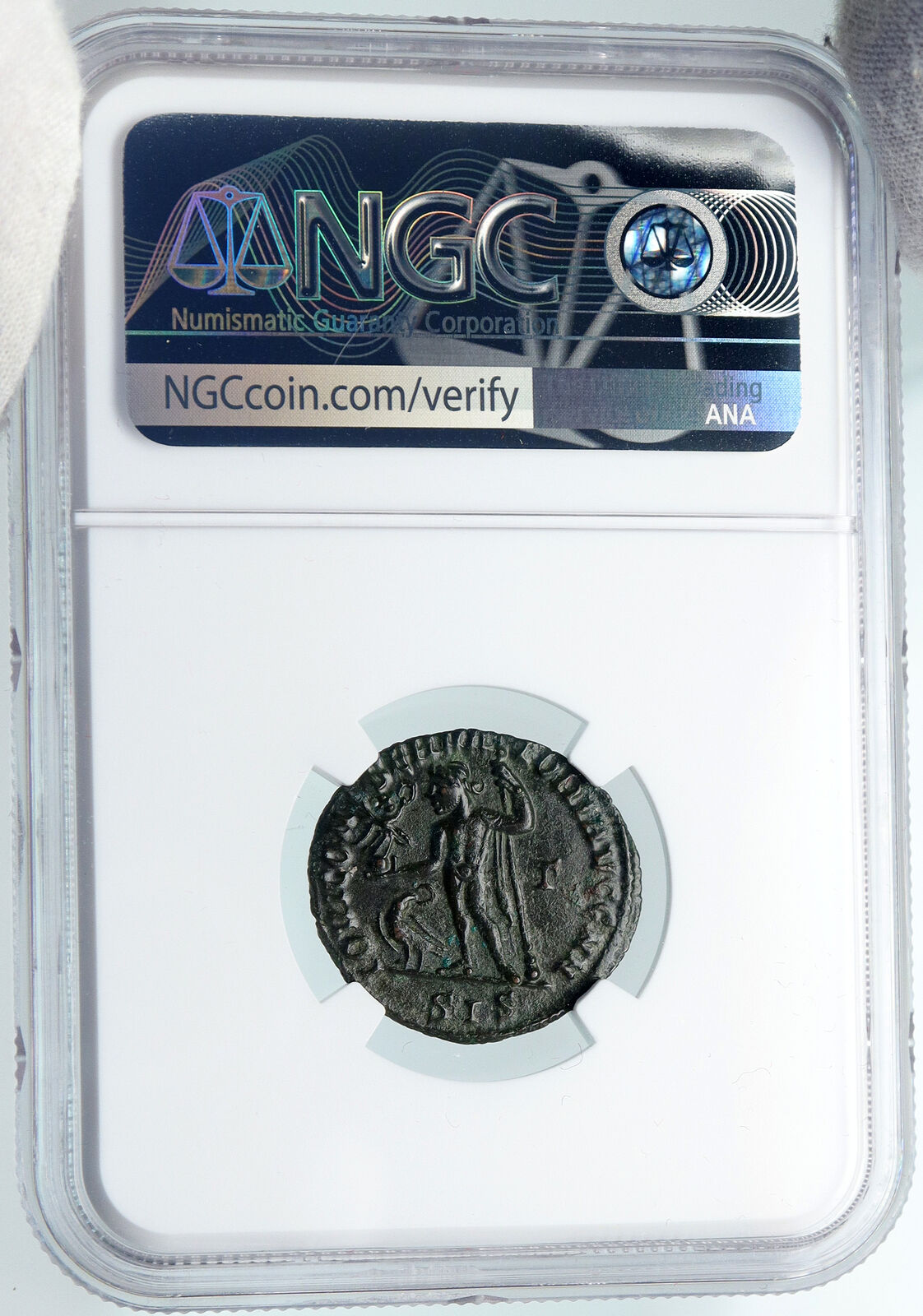 LICINIUS I Authentic Ancient 313AD Original ANTIQUE Roman Coin ZEUS NGC i89428